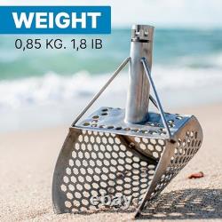 Lightweight Treasure Hunting Scoop with Sturdy Stainless Steel Construction Lightweight Treasure Hunting Scoop with Sturdy Stainless Steel Construction
