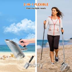 Long Handle Sand Scoop with Shovel for Metal Detecting, Metal Detector at Beach