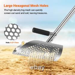 Long Handle Sand Scoop with Shovel for Metal Detecting, Metal Detector at Beach