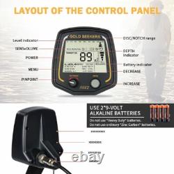 Luxurious Professional Waterproof Metal Detector with 11 DD Coil and LCD screen