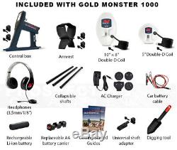 MINELAB GOLD MONSTER 1000 METAL DETECTOR 2 YEAR WARRANTY + Accessories
