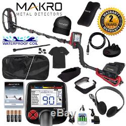 Makro Racer Metal Detector Pro Package with 2 Waterproof Search Coils & Extras
