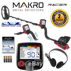 Makro Racer Metal Detector Standard Package with 11x7 Waterproof Coil & Headphones
