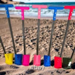 Metal Detecting Beach Sand Scoop PETG Basket, Carbon Fiber Shaft, Custom Color