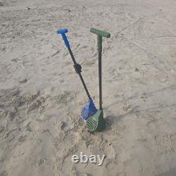 Metal Detecting Beach Sand Scoop PETG Basket, Carbon Fiber Shaft, Custom Color