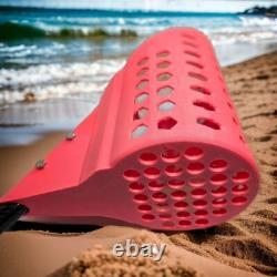 Metal Detecting Beach Sand Scoop PETG Basket, Carbon Fiber Shaft, Custom Color