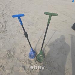 Metal Detecting Beach Sand Scoop PETG Basket, Carbon Fiber Shaft, Custom Color