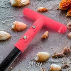 Metal Detecting Beach Sand Scoop PETG Basket, Carbon Fiber Shaft, Custom Color