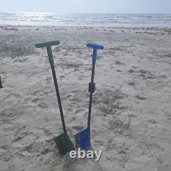 Metal Detecting Beach Sand Scoop PETG Basket, Carbon Fiber Shaft, Custom Color