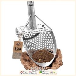 Metal Detecting Scoop Shovel with Shark Tooth Sifter for Quick Sand Separation