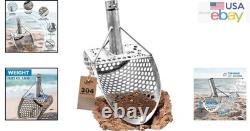 Metal Detecting Scoop Shovel with Shark Tooth Sifter for Quick Sand Separation