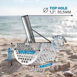 Metal Detecting Scoop Shovel with Shark Tooth Sifter for Quick Sand Separation