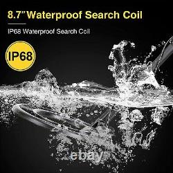 Metal Detector 8.6'' Waterproof Search Coil Sensitive Accessories LCD Display US
