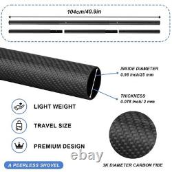 Metal Detector Accessories Digging Tools, Beach Sand Scoop with Long Carbon Fi