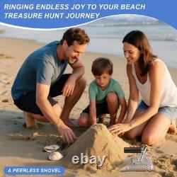 Metal Detector Accessories Digging Tools, Beach Sand Scoop with Long Carbon Fi