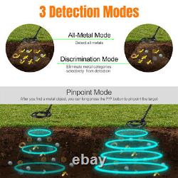 Metal Detector Gold Detector Waterproof Search Coil 8 Levels Deep To 3 Feet