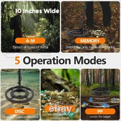 Metal Detector Gold Finder Digger Deep Sensitive Light Hunter with LCD Display