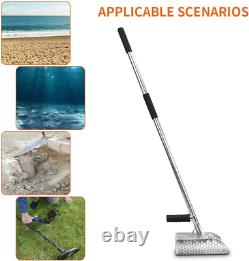 Metal Detector Sand Shovel Stainless Steel Beach Metal Detecting Shovel with 1