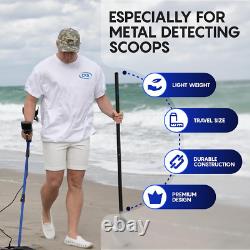Metal Detector Shovel Travel Carbon Handle Total Length 45.5' Diam 1.1 for Scoop