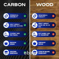 Metal Detector Shovel Travel Carbon Handle Total Length 45.5' Diam 1.1 for Scoop