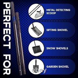 Metal Detector Shovel Travel Carbon Handle Total Length 45.5' Diam 1.1 for Scoop