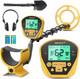 Metal Detector for Adults 10 Waterproof Coil LCD Pinpoint 5 Modes Gold Finder
