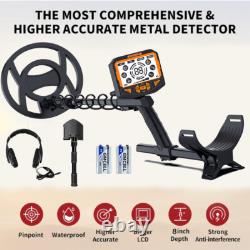 Metal Detector for Adults 10-inch Waterproof Coil and Headphone Plus Accessories