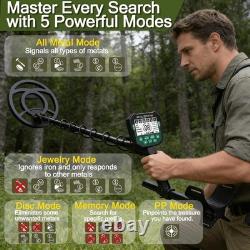 Metal Detector for Adults Professional, Advanced DSP Chip, Waterproof black
