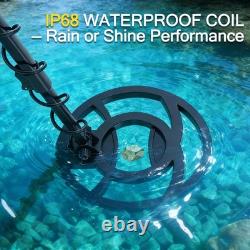 Metal Detector for Adults Professional, Advanced DSP Chip, Waterproof black