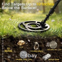 Metal Detector for Adults Professional, Advanced DSP Chip, Waterproof black