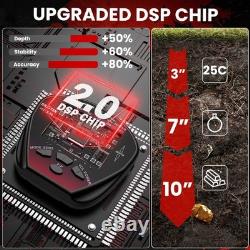 Metal Detector for Adults, Professional Metal Detectors Waterproof with 10