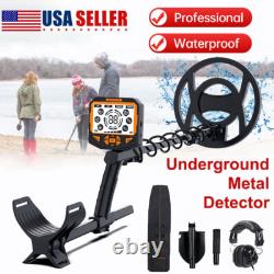Metal Detector with 10 Waterproof Coil & 5 Accessories-Pinpoint and Memory Mode