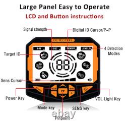 Metal Detector with 10 Waterproof Coil & 5 Accessories-Pinpoint and Memory Mode