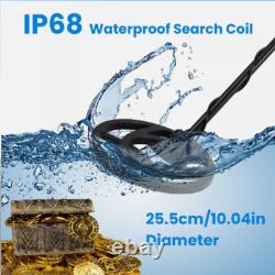 Metal Detector with 10 Waterproof Coil & 5 Accessories-Pinpoint and Memory Mode Metal Detector with 10 Waterproof Coil & 5 Accessories-Pinpoint and Memory Mode