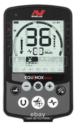 Minelab EQUINOX 800 Multi Frequency Metal Detector with FREE EQX 6 Search Coil