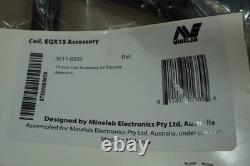 Minelab Equinox 15 DD Waterproof Coil for Equinox 800 & 600 with Coil Cover