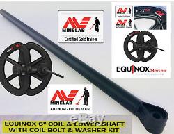 Minelab Equinox 6 Waterproof Coil & Lower Rod for EQX 600 & 800 Metal Detectors
