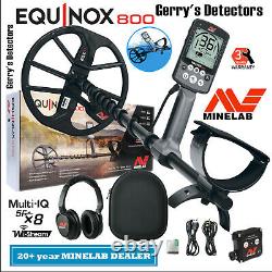 Minelab Equinox 800 Metal Detector Pkg 100% Waterproof (New) 20 yr Senior Dealer