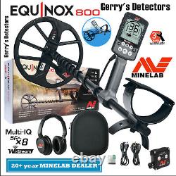 Minelab Equinox 800 Metal Detector is 100% Waterproof (New) 25 yr Senior Dealer