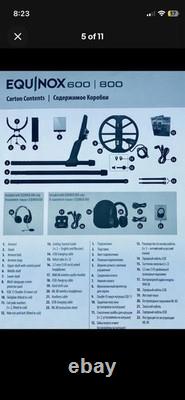 Minelab Equinox 800 Waterproof Metal Detector Kit with Accessories