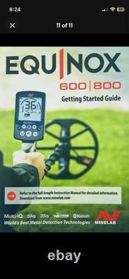 Minelab Equinox 800 Waterproof Metal Detector Kit with Accessories