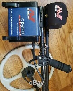 Minelab GPX 5000 pulse induction +3 Gold Coils+ extras