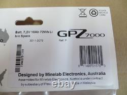 Minelab GPZ 7000 Metal Detector 7.2v 10ah (72Wh) Replacement Li-Ion Battery