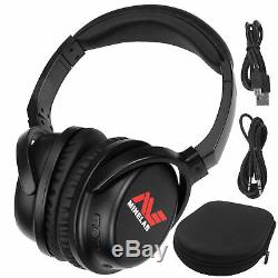 Minelab ML 80 Equinox Bluetooth Wireless Low Latency Headphones, Case, 1/8 Plug