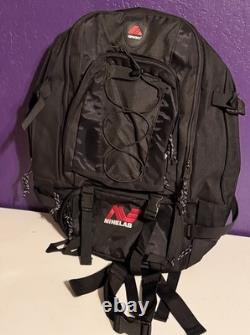 Minelab Metal Detector Black Backpack Jumbo Size Hiking Made With300 Denier