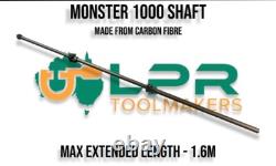 Minelab Monster replacement Shaft inc 2 quick action Nylon clamps Carbon fibre