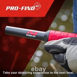 Minelab PRO-FIND 40 Waterproof Pinpointer Metal Detector for 2.28, Black