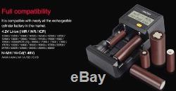 Minelab SDC2300 Li-ion 18650 Battery Adapter Kit 3Ax2 Charger + 4x3500mAh cells