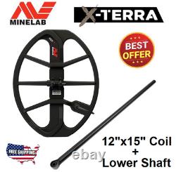 Minelab XTerra Pro XTerra Elite 15 DD Coil + Lower Shaft FREE SHIPPING