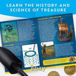 NATIONAL GEOGRAPHIC Metal Detector for Kids 7.4 Waterproof Metal Detector